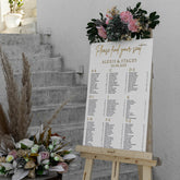 White Acrylic Seating Chart-RR